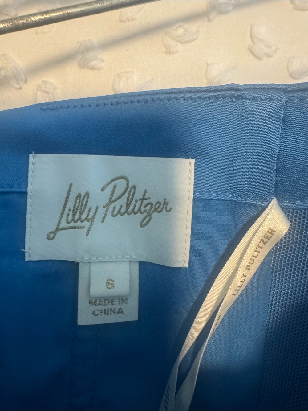 Lilly Pulitzer Carlynn Strapless Satin Bow Dress in Morelle Blue - Picture 3 of 3